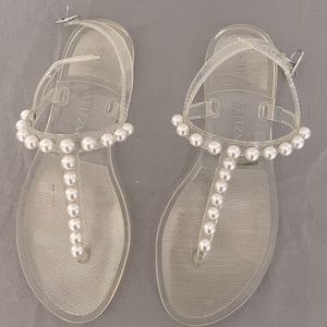 Stuart Weitzman pearl sandals